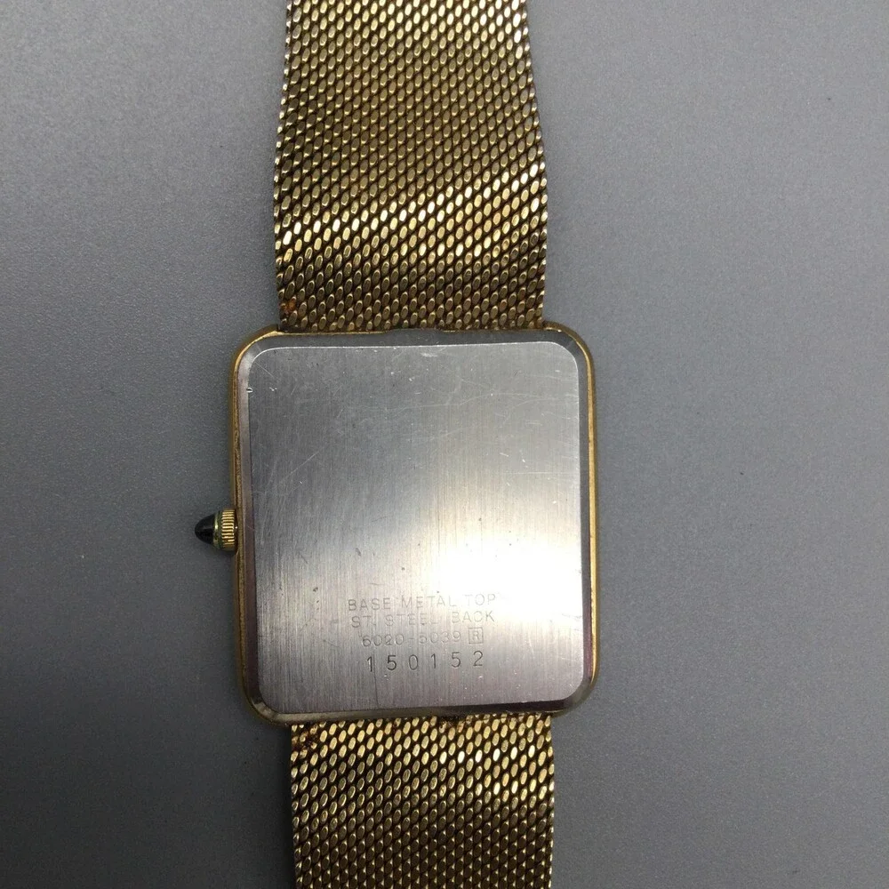 Vintage Seiko Lassale Womens Watch 29mm Gold Tone 6020-5039 7.25